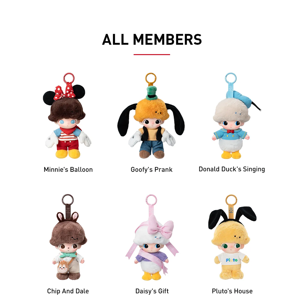 DIMOO WORLD × DISNEY Series – Vinyl Plush Keychain Blind Box - immagine 8