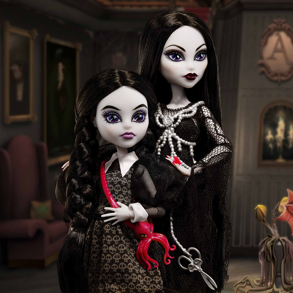 Monster High Skullector – Addams Family Two‑Pack (Morticia & Wednesday)