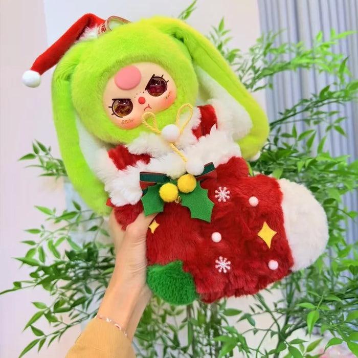 Baby Three Christmas Bunny Hanging Card Plush Liquid Eyes - immagine 2