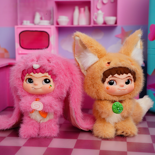 Peluche Kawaii Wakuku Fox & Bunny – Trick Or Treat Blind Box - immagine 2