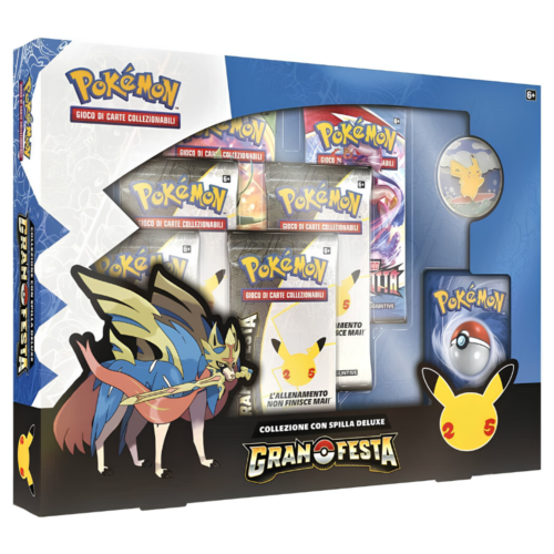 Collezione Gran Festa con Spilla Deluxe Zacian LIV.X (IT)