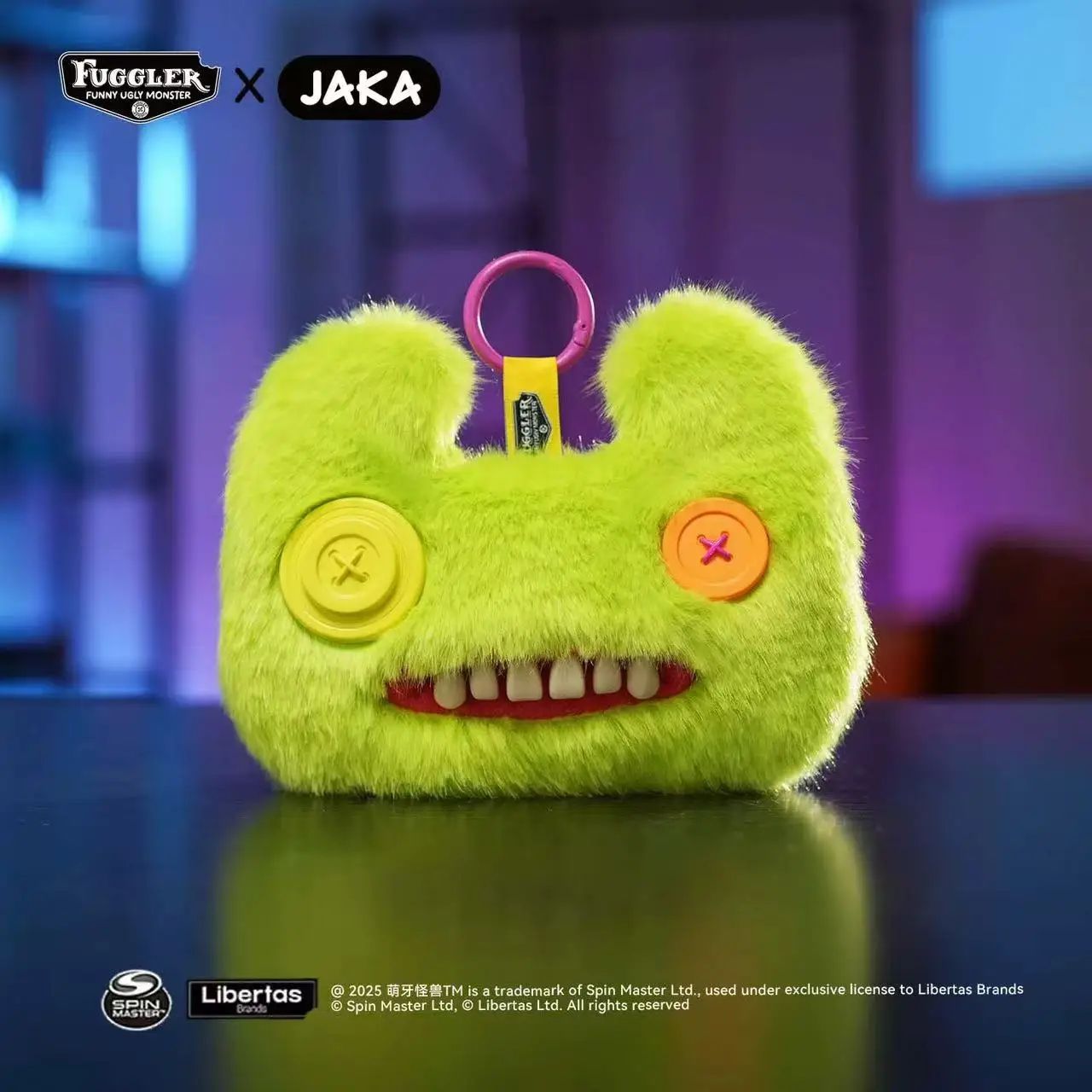 Fuggler Funny Ugly Monster Coin Purse Plush Keychain - immagine 3
